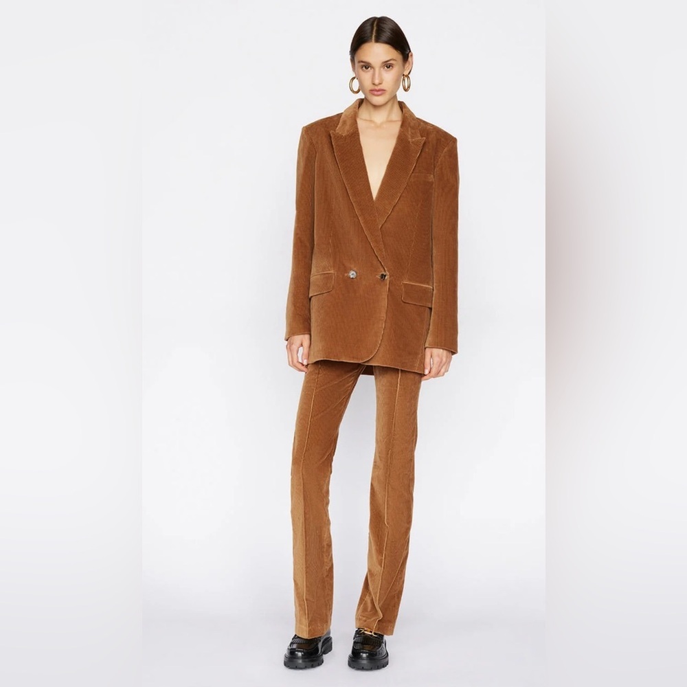 NWT Frame Pintuck Cord Trouser, Size 6 NWT - image 1